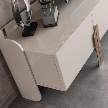 Beyonce TV szekrény világosszürke-bronz