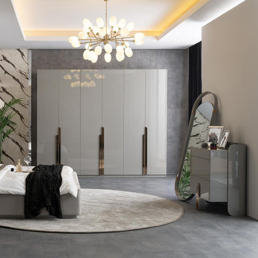 Beyoncé fésülködő asztal álló tükörrel világosszürke