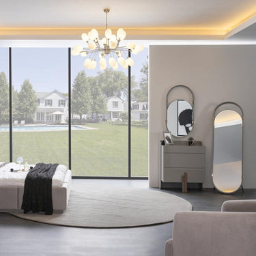 Beyoncé fésülködő asztal álló tükörrel világosszürke