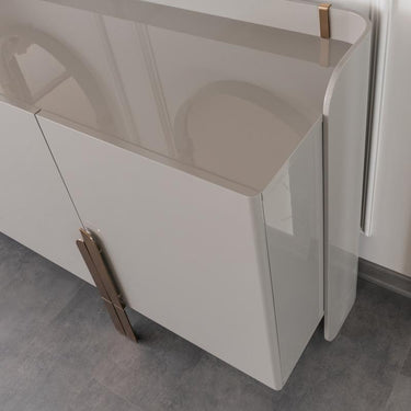 Beyonce tálalószekrény ekrü 208 cm (tükörrel)