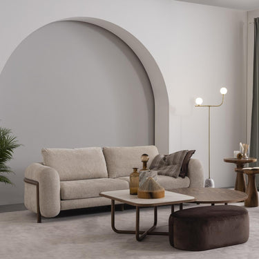 Capella 3 személyes kanapé világosszürke