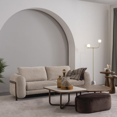 Capella 3 személyes kanapé világosszürke