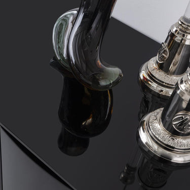 Flow fényes fekete komód