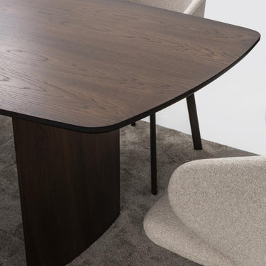 Mateo étkezőasztal sötétbarna 220 cm