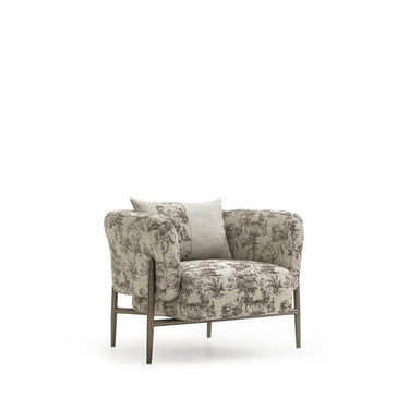 MONGE fotel mintás krém szövet