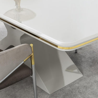 Sirius étkezőasztal elefántcsontfehér (több méretben)