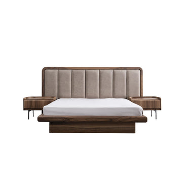 OSAKA ágykeret 250x210 világosbarna (matrac nélkül)