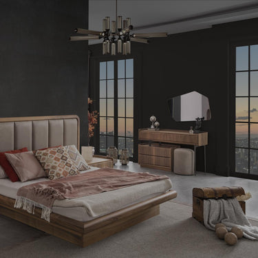 OSAKA sminktükör fa világosbarna