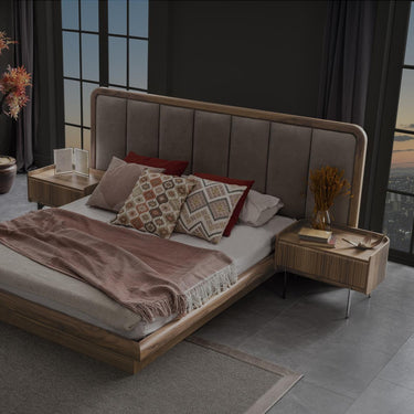 OSAKA éjjeliszekrény világosbarna