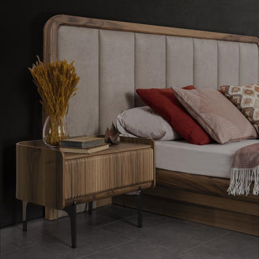 OSAKA éjjeliszekrény világosbarna