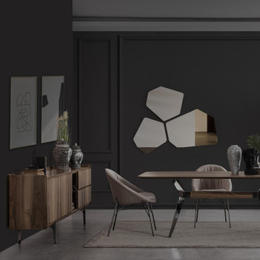 OSAKA tálalószekrény világosbarna 220 cm