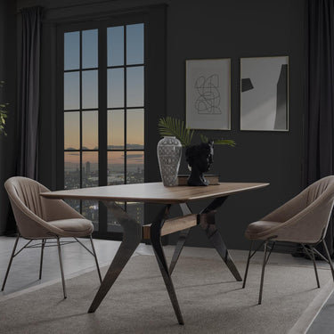 OSAKA étkezőasztal világosbarna