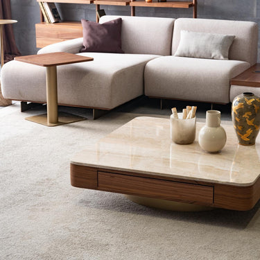 Wagon lerakóasztal világosbarna