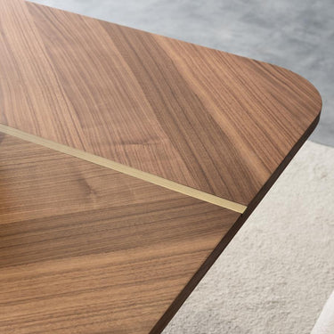 Wagon étkezőasztal világosbarna-részben márvány hatású lappal