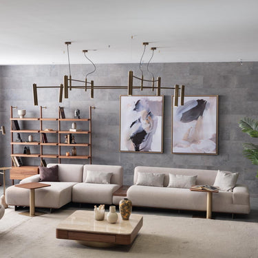 Wagon 3 személyes kanapé világosszürke (bővithető)