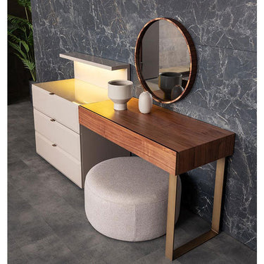 Wagon sminkasztal komód modullal (2 részes) világosbarna