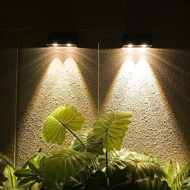 Solar fali lámpa 5V 0.8w 30lm 6500k IP65 fekete 142x80x73mm