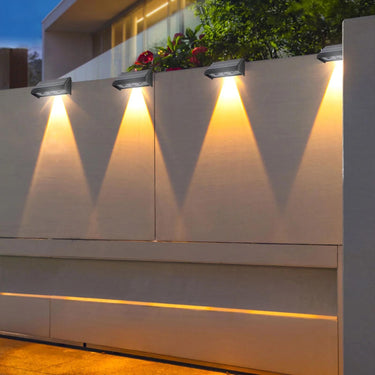 Solar fali lámpa 5V 0.8w 30lm 6500k IP65 fekete 142x80x73mm