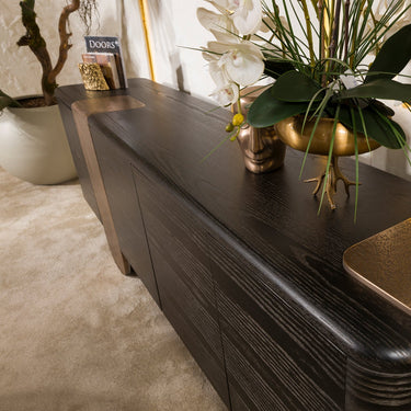 ATHINA tálalószekrény sötét dió